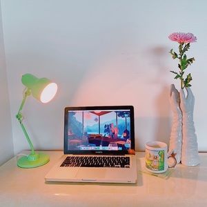 SOLD- Mint Green Desk Lamp
